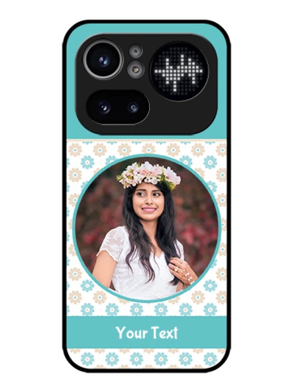 Custom Nothing Phone 4A Pro 5G Custom Glass Phone Case - Beautiful Flowers Design
