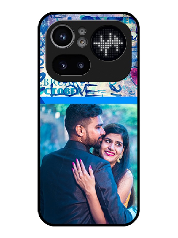 Custom Nothing Phone 4A Pro 5G Custom Glass Phone Case - Colorful Love Design