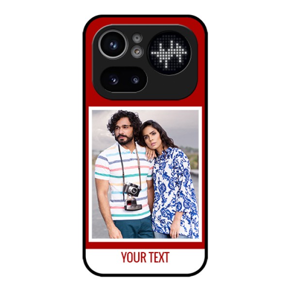 Nothing Phone 4A Pro 5G Custom Glass Phone Case - Red Color Design