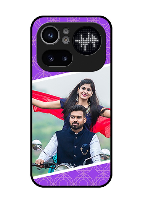 Nothing Phone 4A Pro 5G Custom Glass Phone Case - Violet Color Pattern Design