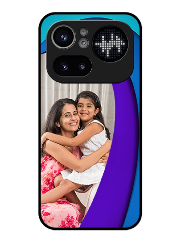 Custom Nothing Phone 4A Pro 5G Custom Glass Phone Case - Simple Pattern Design