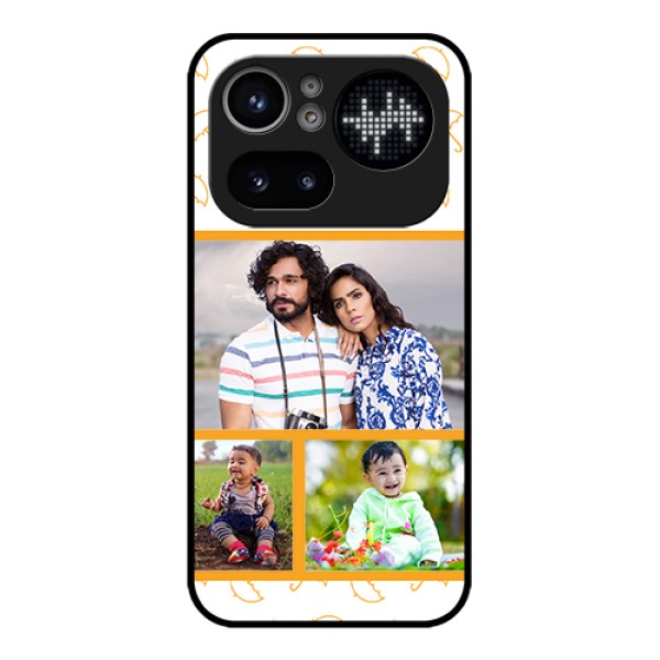 Nothing Phone 4A Pro 5G Custom Glass Phone Case - Yellow Pattern Design Nothing Phone 4A Pro 5G Custom Glass Phone Case - Yellow Pattern Design