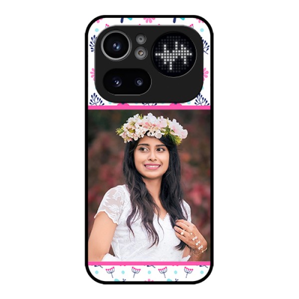 Nothing Phone 4A Pro 5G Custom Glass Phone Case - Colorful Flower Design Nothing Phone 4A Pro 5G Custom Glass Phone Case - Colorful Flower Design