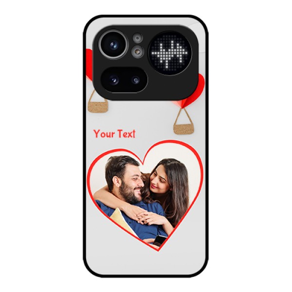 Nothing Phone 4A Pro 5G Custom Glass Phone Case - Parachute Love Design Nothing Phone 4A Pro 5G Custom Glass Phone Case - Parachute Love Design