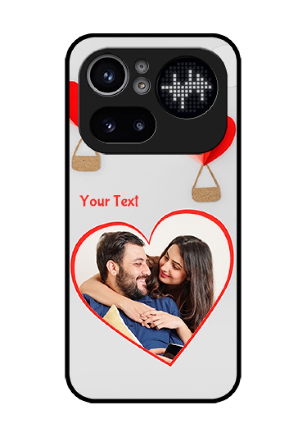 Nothing Phone 4A Pro 5G Custom Glass Phone Case - Parachute Love Design