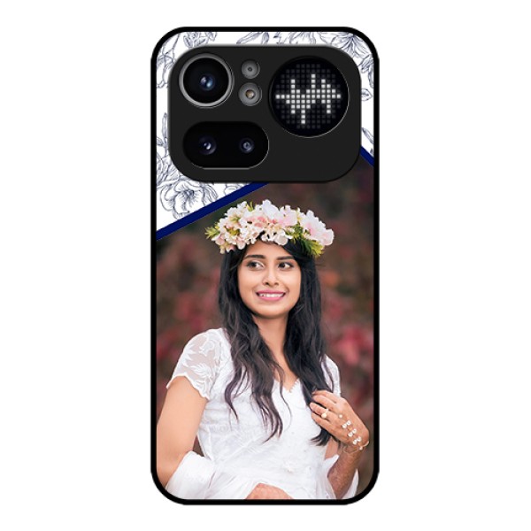 Nothing Phone 4A Pro 5G Custom Glass Phone Case - Classy Floral Design