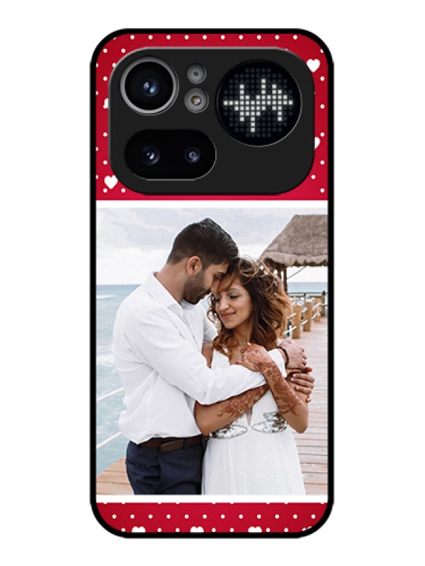 Custom Nothing Phone 4A Pro 5G Custom Glass Phone Case - Hearts Mobile Case Design