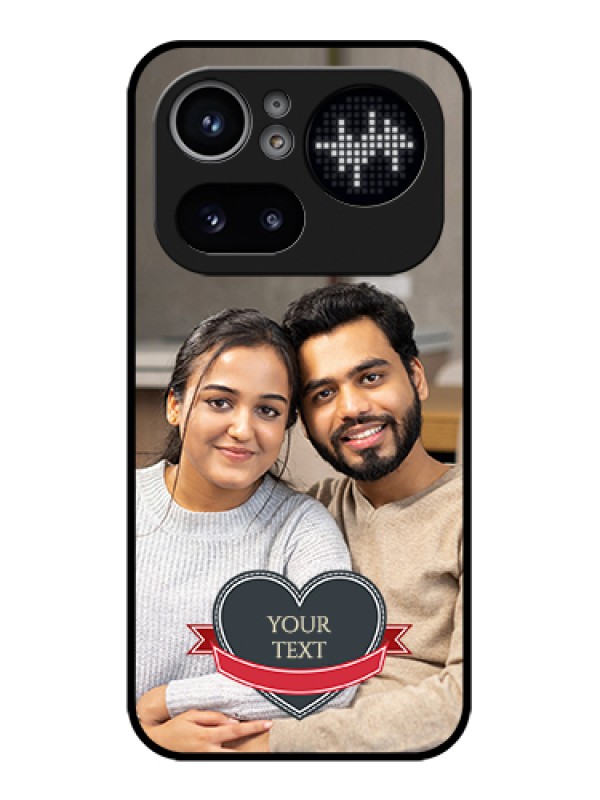 Custom Nothing Phone 4A Pro 5G Custom Glass Phone Case - Just Married Couple Design