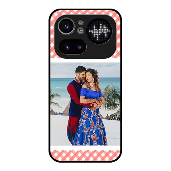 Nothing Phone 4A Pro 5G Custom Glass Phone Case - Pink Pattern Design