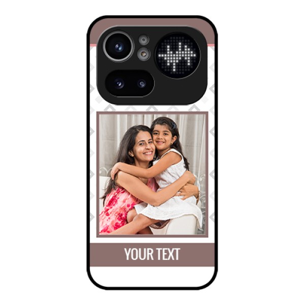 Nothing Phone 4A Pro 5G Custom Glass Phone Case - Simple Diamond Design Nothing Phone 4A Pro 5G Custom Glass Phone Case - Simple Diamond Design