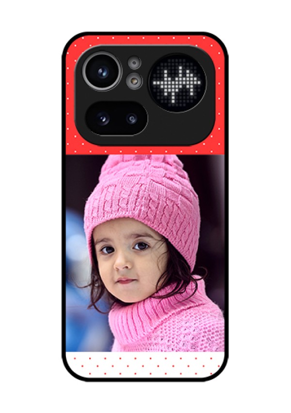 Nothing Phone 4A Pro 5G Custom Glass Phone Case - Red Pattern Design