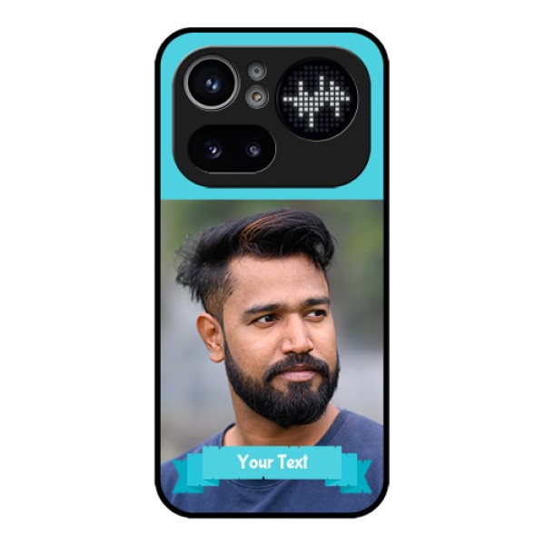 Nothing Phone 4A Pro 5G Custom Glass Phone Case - Blue Color Design Nothing Phone 4A Pro 5G Custom Glass Phone Case - Blue Color Design