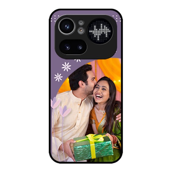 Nothing Phone 4A Pro 5G Custom Glass Phone Case - Lavender Flowers Design