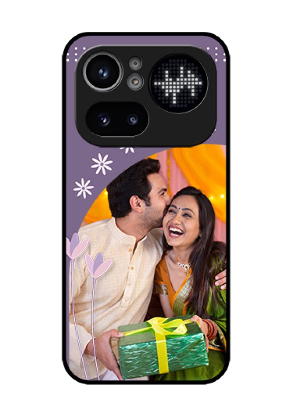 Nothing Phone 4A Pro 5G Custom Glass Phone Case - Lavender Flowers Design
