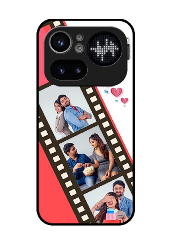 Nothing Phone 4A Pro 5G Custom Glass Phone Case - 3 Image Holder With Film Reel