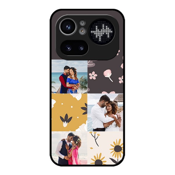 Nothing Phone 4A Pro 5G Custom Glass Phone Case - 3 Images With Floral Design Nothing Phone 4A Pro 5G Custom Glass Phone Case - 3 Images With Floral Design