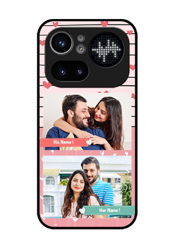 Nothing Phone 4A Pro 5G Custom Glass Phone Case - Photo With Heart Design