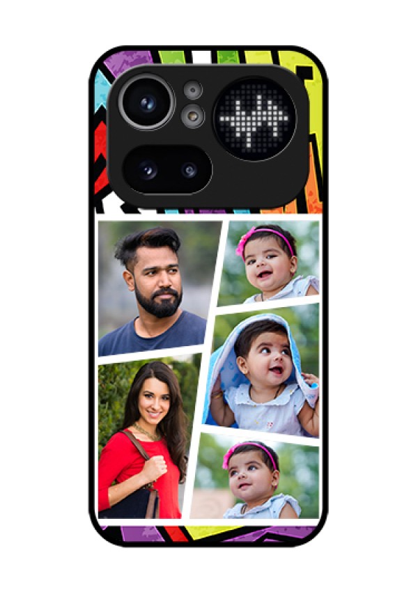 Nothing Phone 4A Pro 5G Custom Glass Phone Case - Graffiti Pattern Design