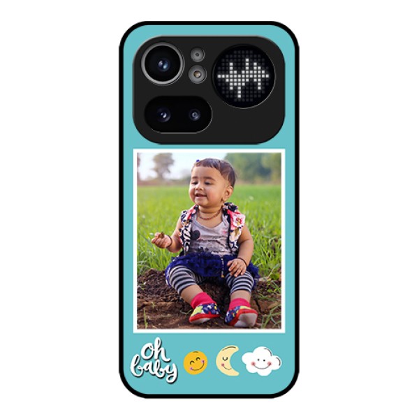 Nothing Phone 4A Pro 5G Custom Glass Phone Case - Smiley Kids Stars Design