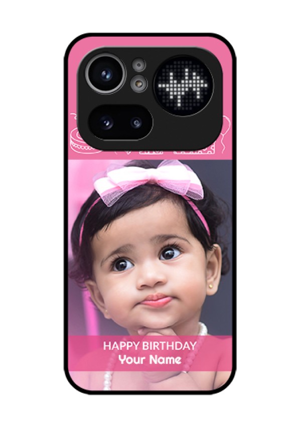 Nothing Phone 4A Pro 5G Custom Glass Phone Case - With Birthday Line Art Design