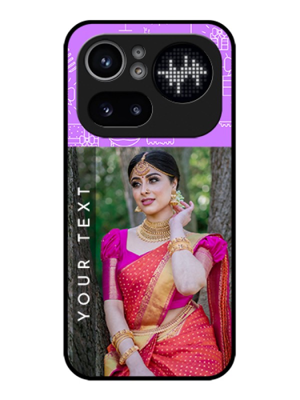 Custom Nothing Phone 4A Pro 5G Custom Glass Phone Case - Birthday Icons Design