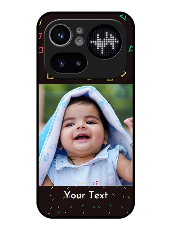 Custom Nothing Phone 4A Pro 5G Custom Glass Phone Case - With Confetti Birthday Design