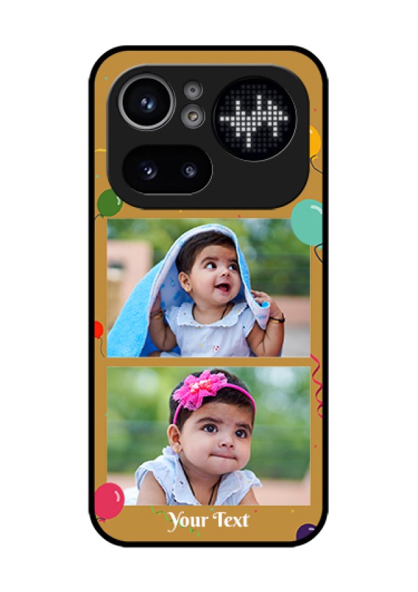 Nothing Phone 4A Pro 5G Custom Glass Phone Case - Image Holder With Birthday Celebrations Design