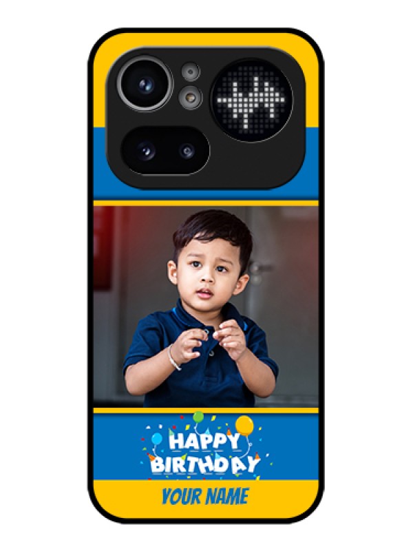 Custom Nothing Phone 4A Pro 5G Custom Glass Phone Case - Birthday Wishes Design