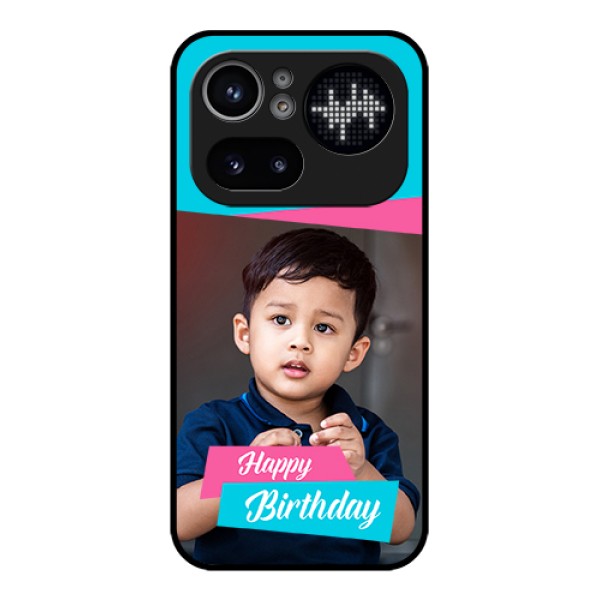 Nothing Phone 4A Pro 5G Custom Glass Phone Case - Image Holder With 2 Color Design