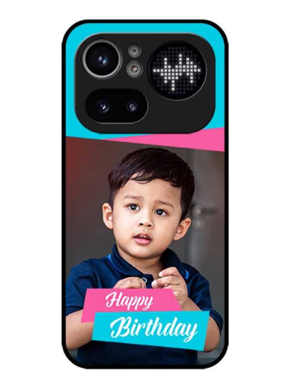 Custom Nothing Phone 4A Pro 5G Custom Glass Phone Case - Image Holder With 2 Color Design