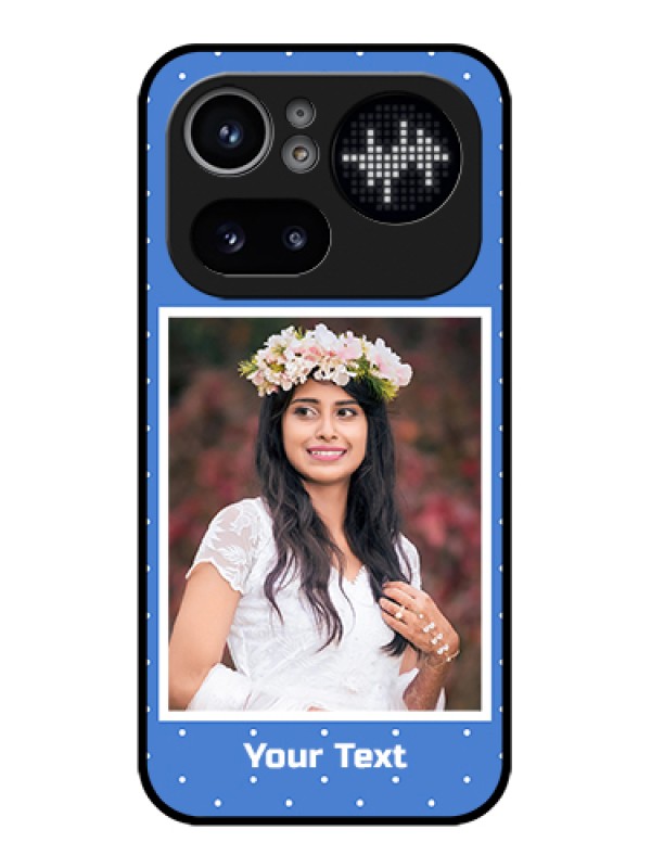 Custom Nothing Phone 4A Pro 5G Custom Glass Phone Case - Polka Dots Design