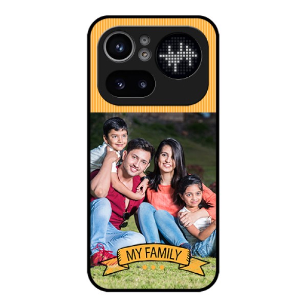 Nothing Phone 4A Pro 5G Custom Glass Phone Case - My Family Design
