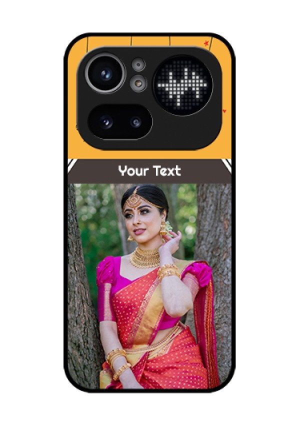 Nothing Phone 4A Pro 5G Custom Glass Phone Case - With Family Picture And Icons