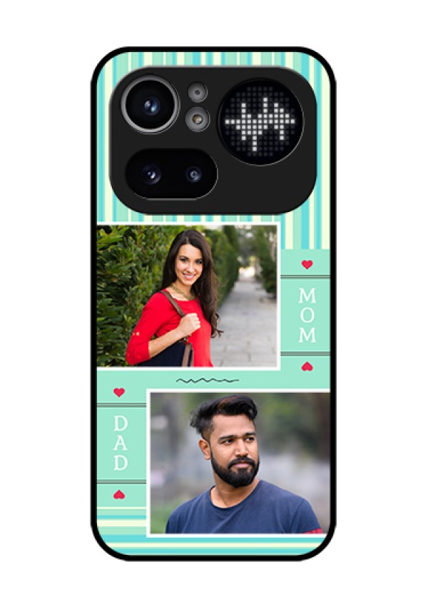 Nothing Phone 4A Pro 5G Custom Glass Phone Case - Mom & Dad Pic Design