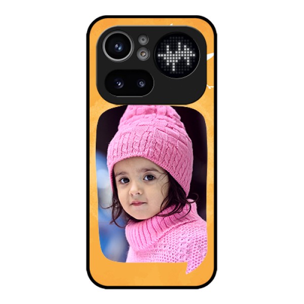Nothing Phone 4A Pro 5G Custom Glass Phone Case - Water Color Design With Bird Icons Nothing Phone 4A Pro 5G Custom Glass Phone Case - Water Color Design With Bird Icons