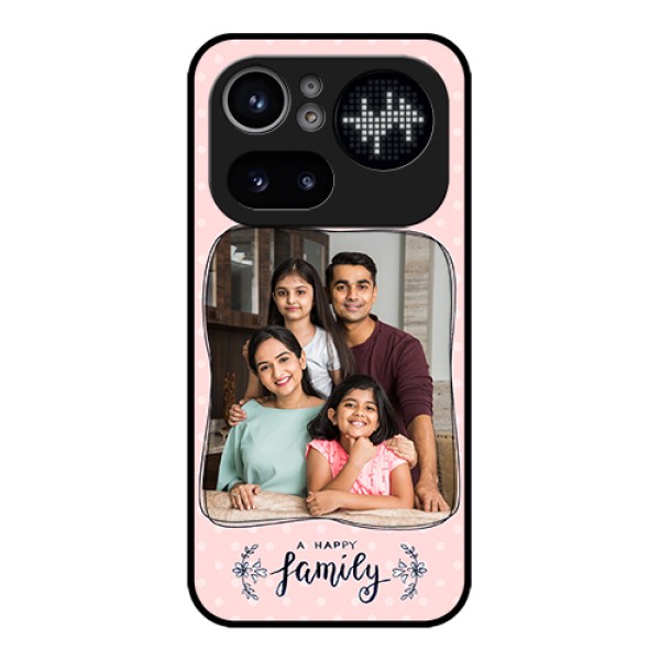 Nothing Phone 4A Pro 5G Custom Glass Phone Case - Family With Dots Design Nothing Phone 4A Pro 5G Custom Glass Phone Case - Family With Dots Design
