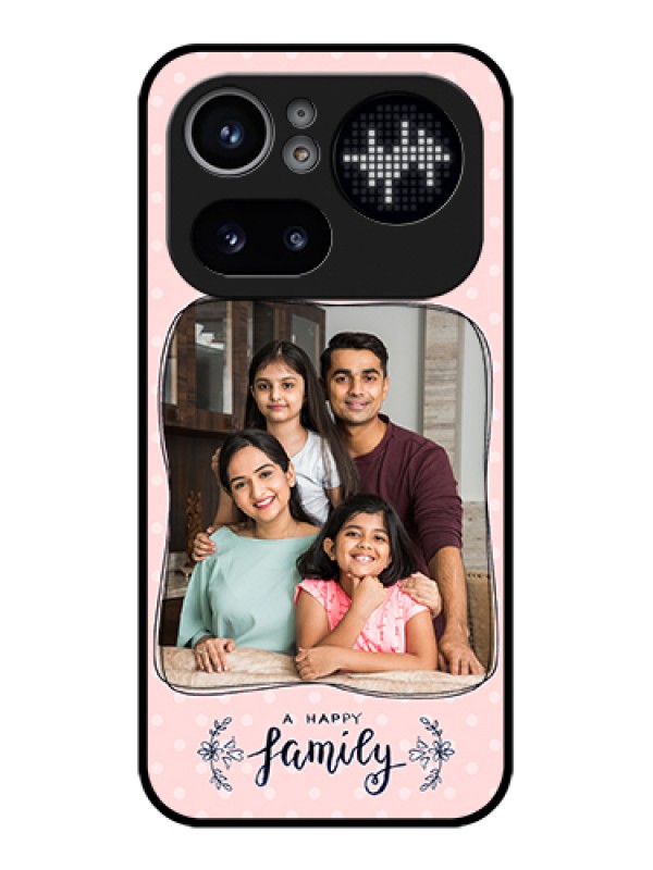 Custom Nothing Phone 4A Pro 5G Custom Glass Phone Case - Family With Dots Design