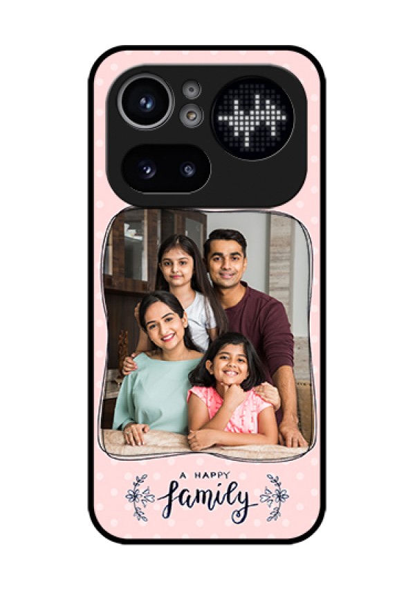 Nothing Phone 4A Pro 5G Custom Glass Phone Case - Family With Dots Design
