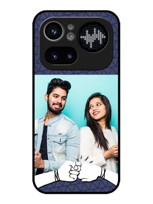 Custom Nothing Phone 4A Pro 5G Custom Glass Phone Case - With Best Friends Design