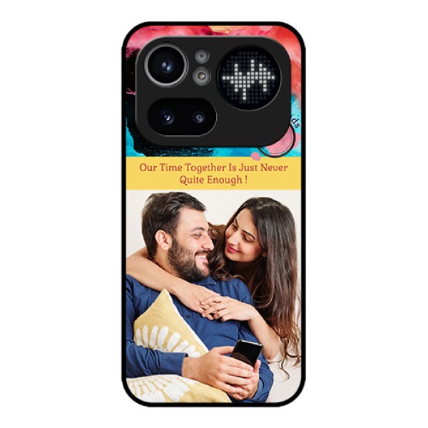 Nothing Phone 4A Pro 5G Custom Glass Phone Case - Quote With Acrylic Painting Design