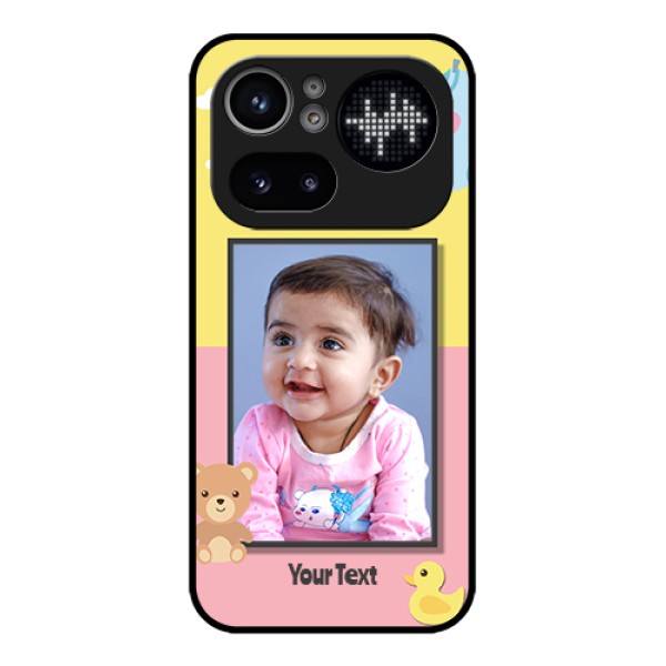 Nothing Phone 4A Pro 5G Custom Glass Phone Case - Kids 2 Color Design