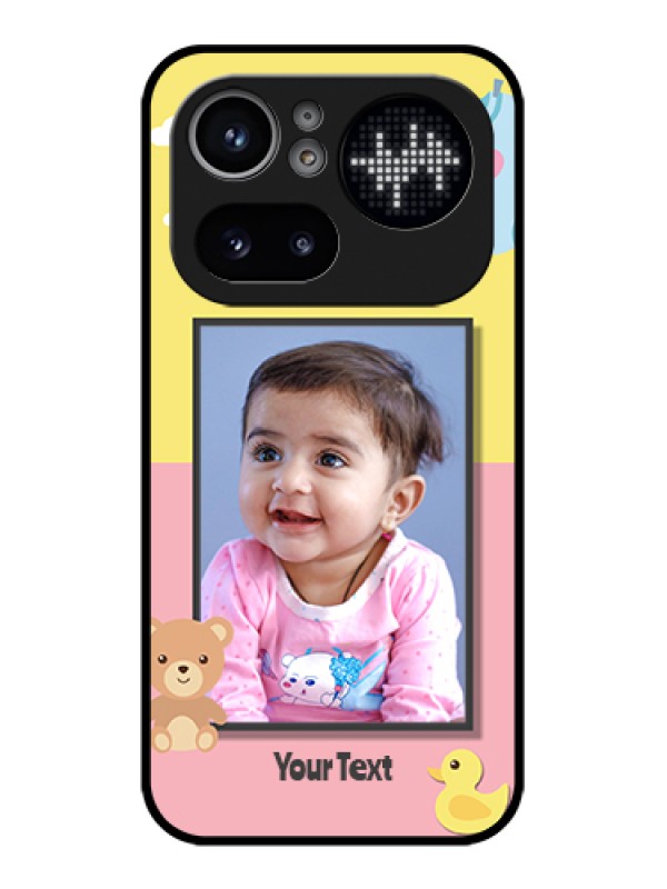 Custom Nothing Phone 4A Pro 5G Custom Glass Phone Case - Kids 2 Color Design