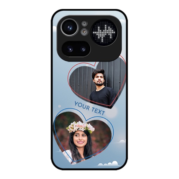 Nothing Phone 4A Pro 5G Custom Glass Phone Case - Blue Color Couple Design Nothing Phone 4A Pro 5G Custom Glass Phone Case - Blue Color Couple Design