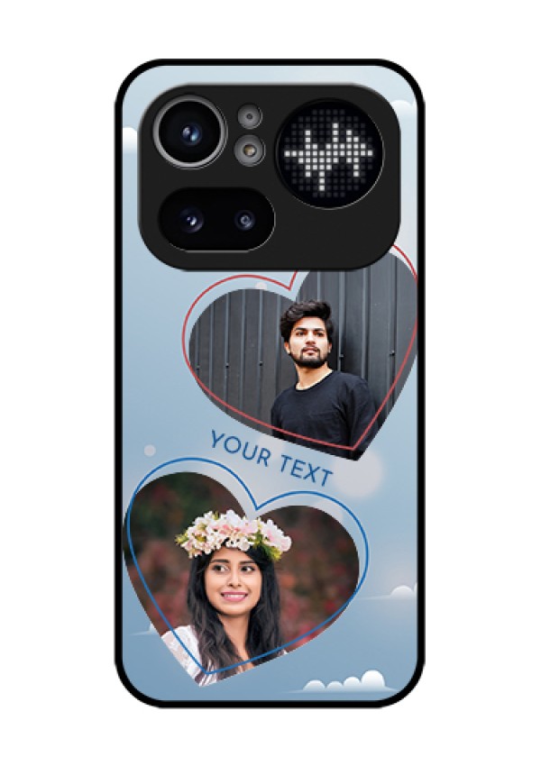 Nothing Phone 4A Pro 5G Custom Glass Phone Case - Blue Color Couple Design