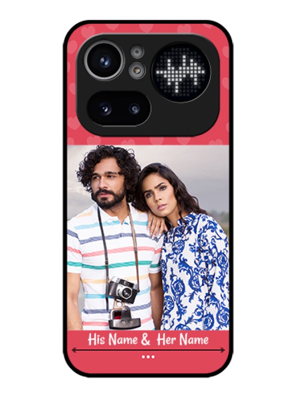 Custom Nothing Phone 4A Pro 5G Custom Glass Phone Case - Simple Love Design