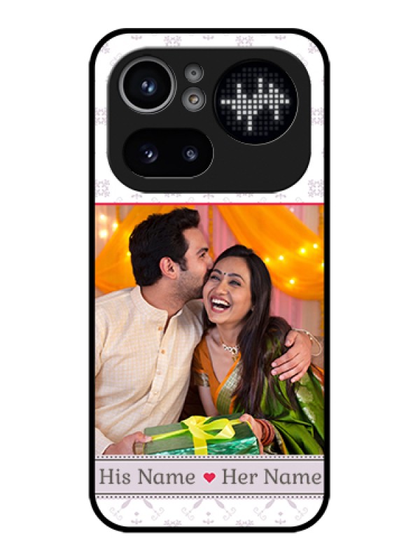 Custom Nothing Phone 4A Pro 5G Custom Glass Phone Case - With Photo And Ethnic Design
