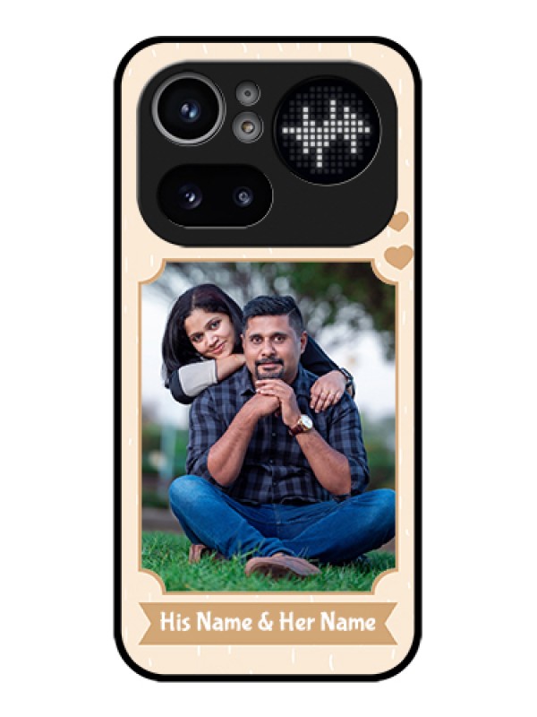 Custom Nothing Phone 4A Pro 5G Custom Glass Phone Case - With Confetti Love Design