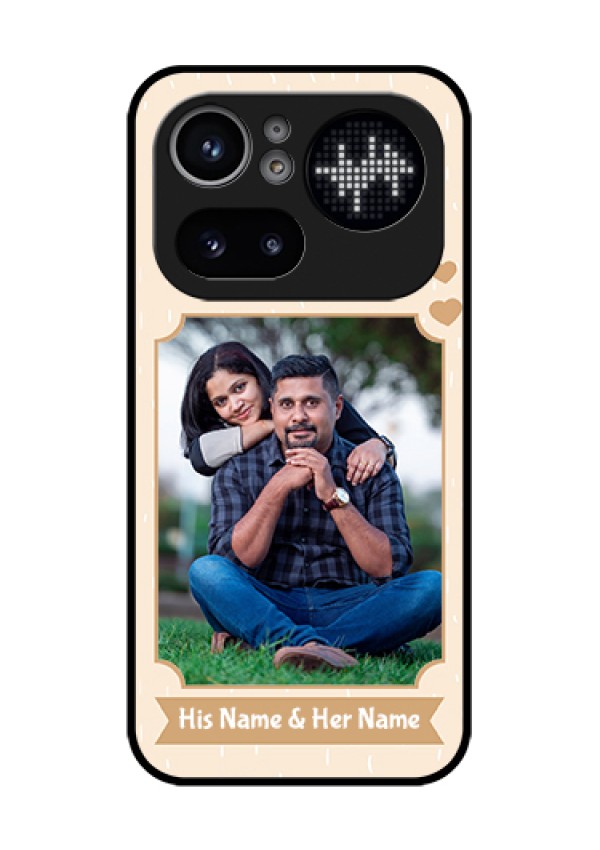 Nothing Phone 4A Pro 5G Custom Glass Phone Case - With Confetti Love Design
