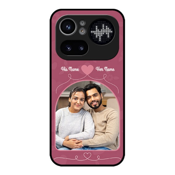 Nothing Phone 4A Pro 5G Custom Glass Phone Case - Love Floral Design