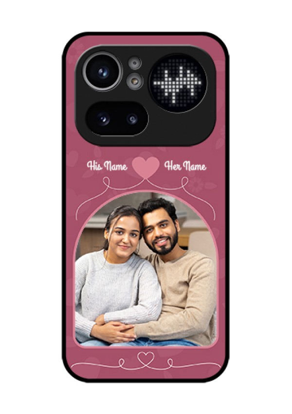 Nothing Phone 4A Pro 5G Custom Glass Phone Case - Love Floral Design